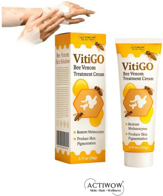 ACTIWOW Vitigo Bee Venom Cream for Confidence-Boosting Results cream Moisturizer(100 g)