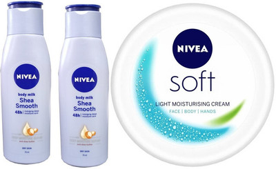 NIVEA Body Milk Shea Smooth_Soft Moisturizing Cream(450 ml)