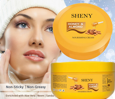 Sheny Nourishing Cold Cream For Dry Skin With Honey & Almond(200 g)