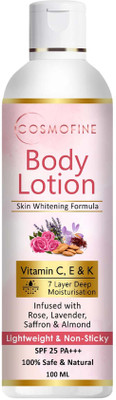 cosmofine Body Whitening Lotion Provides Hydration & Removes Dryness, Deep Moisturization(100 ml)