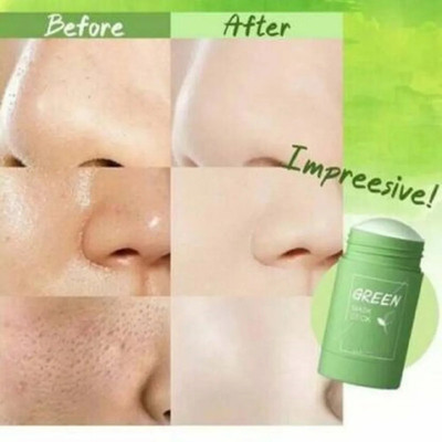 Latixmat Green Purifying Clay Stick Mask Anti Acne Cleaning Solid Mask Stick For Face(40 g)