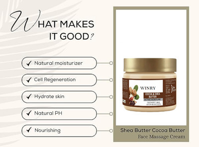 winry Daily Moisturizing Cream with Shea & Cocoa Butter | Smooth Glow Skin(100 g)