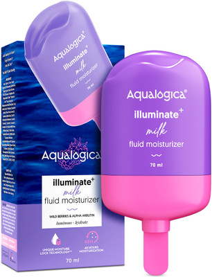 Aqualogica Illuminate+ Milk Fluid Moisturizer | Lightweight Milk-Like Texture(70 ml)