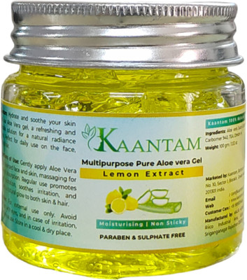 Kaantam Multipurpose Natural Aloe Vera Gel with Lemon Extract(100 g)