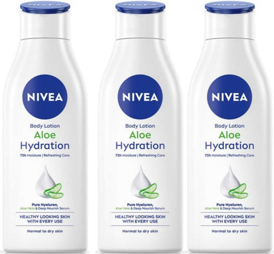 NIVEA Aloe Hydration Body Lotion 200ml (Pack of 3)(600 ml)