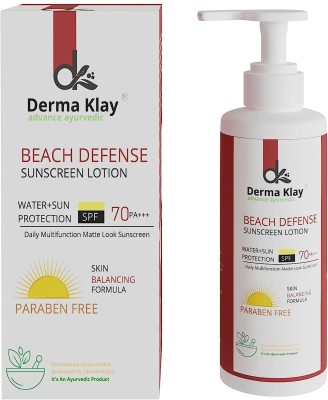 DERMA KLAY Advance Ayurveda Beach Defence Sunscreen SPF70(100 ml)