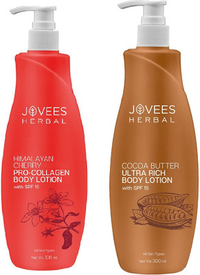 JOVEES Cocoa butter ultra rich + Himalayan cherry Pro-collagen Body lotion(600 ml)