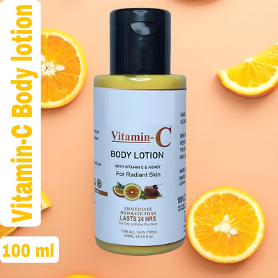 Glamezone Body Lotion with Vitamin C & Honey For Natural Glow Skin(100 ml)