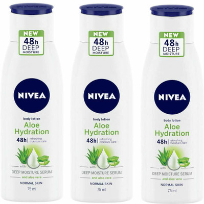 NIVEA Body Lotion Aloe Hydration 75 Ml(225 ml)