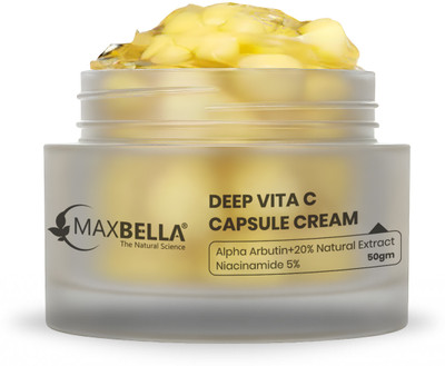 MaxBella Deep Vitamin C Golden Boba Capsule Cream Face Moisturizer - Korean Skin Care(50 g)