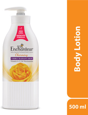 Enchanteur by Wipro Charming Perfumed Body Lotion with Aloe Vera & Olive Butter(500 ml)
