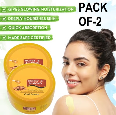 KA-KAIASHA COMBO PACK OF-2 COLD CREAM Ultra-Nourishing Honey And Almond Moisturizer Cream(400 g)