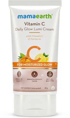 Mamaearth Vitamin C Daily Glow Lumi Cream with Vitamin C & Turmeric for Moisturizing Glow(30 g)