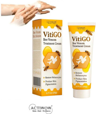 ACTIWOW Vitigo Bee Venom Cream for Clean Skin Appearance Cream Moisturizer(100 g)