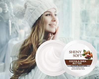 sheny soft Body shea & cocoa Butter for 48-Hour Moisturized, Soft, Smooth,skin(200 ml)