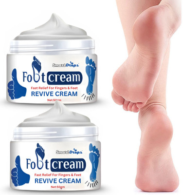 smartdrops Lightweight Foot Cream | Soft & Clean Feel | Refreshing Everyday Use(100 g)