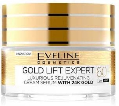Eveline GOLD LIFT EXPERT LUXURIOUS REJUVENATING 24K GOLD 60+ DAY/NIGHT CREAM SERUM 50 ML(50 ml)