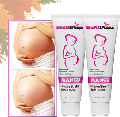 smartdrops Body Use Cream for Skin Stretch Marks & Scar Removal on Belly and Thighs(120 ml)
