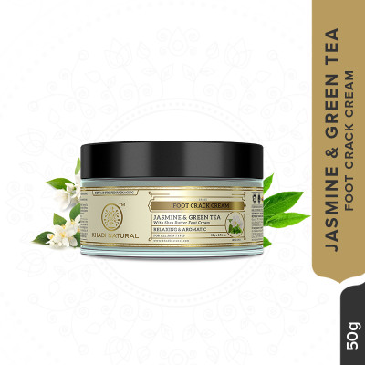 KHADI NATURAL Jasmine & Green Tea Foot Crack Cream with Shea Butter(50 g)