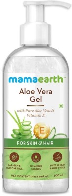 Mamaearth Aloe Vera Gel for Glowing Skin & Hair with Pure Vera & Vitamin E(300 ml)