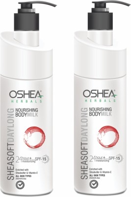 Oshea Herbals Sheasoft Day Long Nourishing Body Milk Pack of 2 x 250milliliters(500 ml)