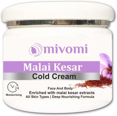 MIVOMI Herbal Malai Kesar Cold Cream 250 gm(250 g)