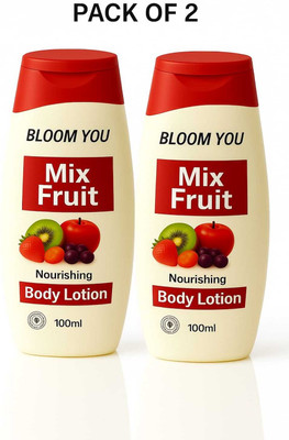 BLOOM YOU Natural Mix Fruit Body Lotion Twin Pack(200 ml)