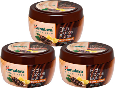 HIMALAYA Rich Cocoa Butter Body Cream 200ML (Pack of 3)(600 ml)