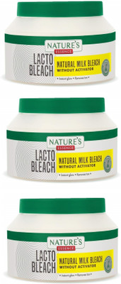 Nature's Essence Lacto Bleach Tan Removal Cream with Natural Milk Bleach 100g X 3(300 g)