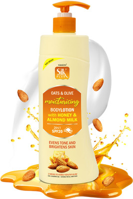 Nimson Silkplus Oats & Olive Body Lotion With Oats, Almond, Honey For Dry & Rough Skin(450 g)