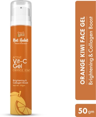 Nat Habit Vitamin C Active Face Gel Orange Kiwi For UV Protection With SunBurn Healing(50 g)