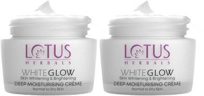 LOTUS HERBALS Skin Whitening & Brightening Deep Moisturising Crème SPF-20 PA+++ ( 80 g * 2 )(80 g)
