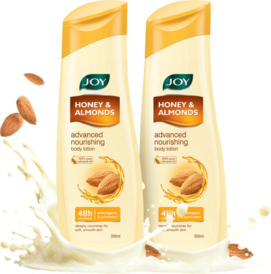 Joy Honey & Almonds Advanced Nourishing Body Lotion For Summers(600 ml)