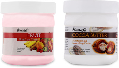 feelhigh Face And Body Moisturizer Fruit Cream And Cocoa Butter Cream(1000 ml)
