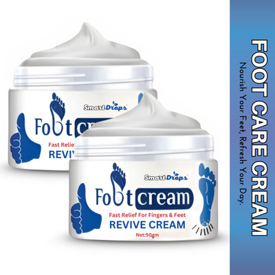 smartdrops Foot Cream | Gentle Feel | Lightweight Texture | Smooth Finish(100 g)