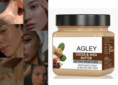 AGLEY Cocoa Butter & Shea Blend Cold Cream for Extra Softness(380 ml)