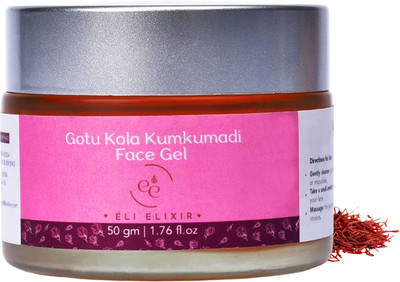 Eli Elixir Gotu Kola Kumkumadi Face Gel with Saffron | Skin Tightening and Brightening(50 g)