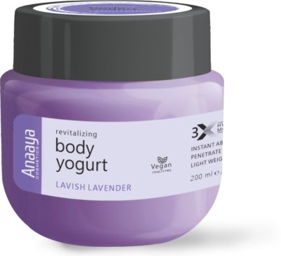 anaaya Body Yogurt | Lavish Lavender | Moisturising gel | Fast Absorb & Non Sticky(200 ml)