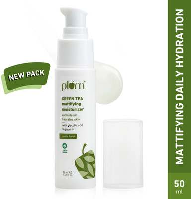 Plum Green Tea Mattifying Face Moisturizer For Daily Use| Fights Acne | Non-Sticky(50 ml)