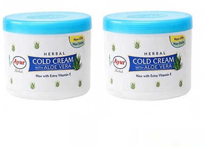 Ayur Herbal Cold Cream With Aloe Vera PACK OF 2(100 ml)