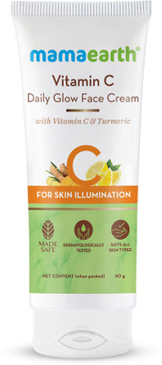 MamaEarth Vitamin C Daily Glow Face Cream With Vitamin C & Turmeric for Skin Illumination (80 g)