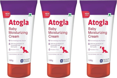 Atogla BABY MOISTURIZING CREAM 100gm (PACK OF 3)(300 g)