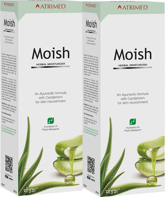 Atrimed Moish Ayurvedic Moisturizer Pack Of 2(400 ml)