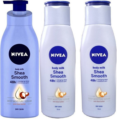 NIVEA Shea Smooth Body Lotion For Dry Skin_Body Milk Shea Smooth(750 ml)