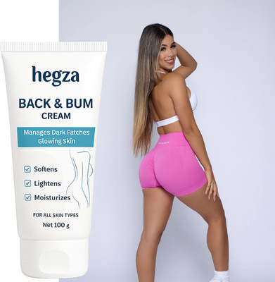 Hegza Back & Bum Whitening Cream for Glowing Skin | Removes Dark Patches(100 g)