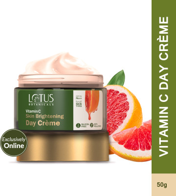 Lotus Botanicals Vitamin C Skin Brightening Day Crme – 50g  (50 G) For Rs. 297 @ 50 %