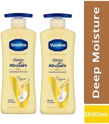 Vaseline Intensive Care Deep Restore Lotion Gives Non-Greasy & Glowing Skin(800 ml)