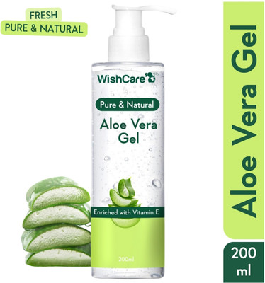 WishCare Pure & Natural Aloe Vera Gel - Enriched With Vitamin E(200 ml)