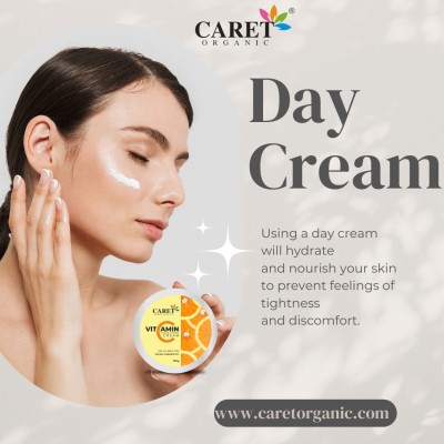 Caret Organic Vitamin C Nourishing Cream For Skin Brightening and Moisturizing(100 g)