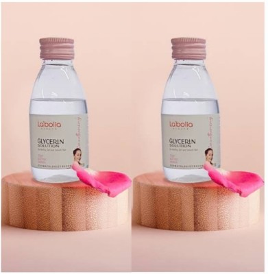 LABOLIA glycerine solution with rose water pack of 2(50 ml)